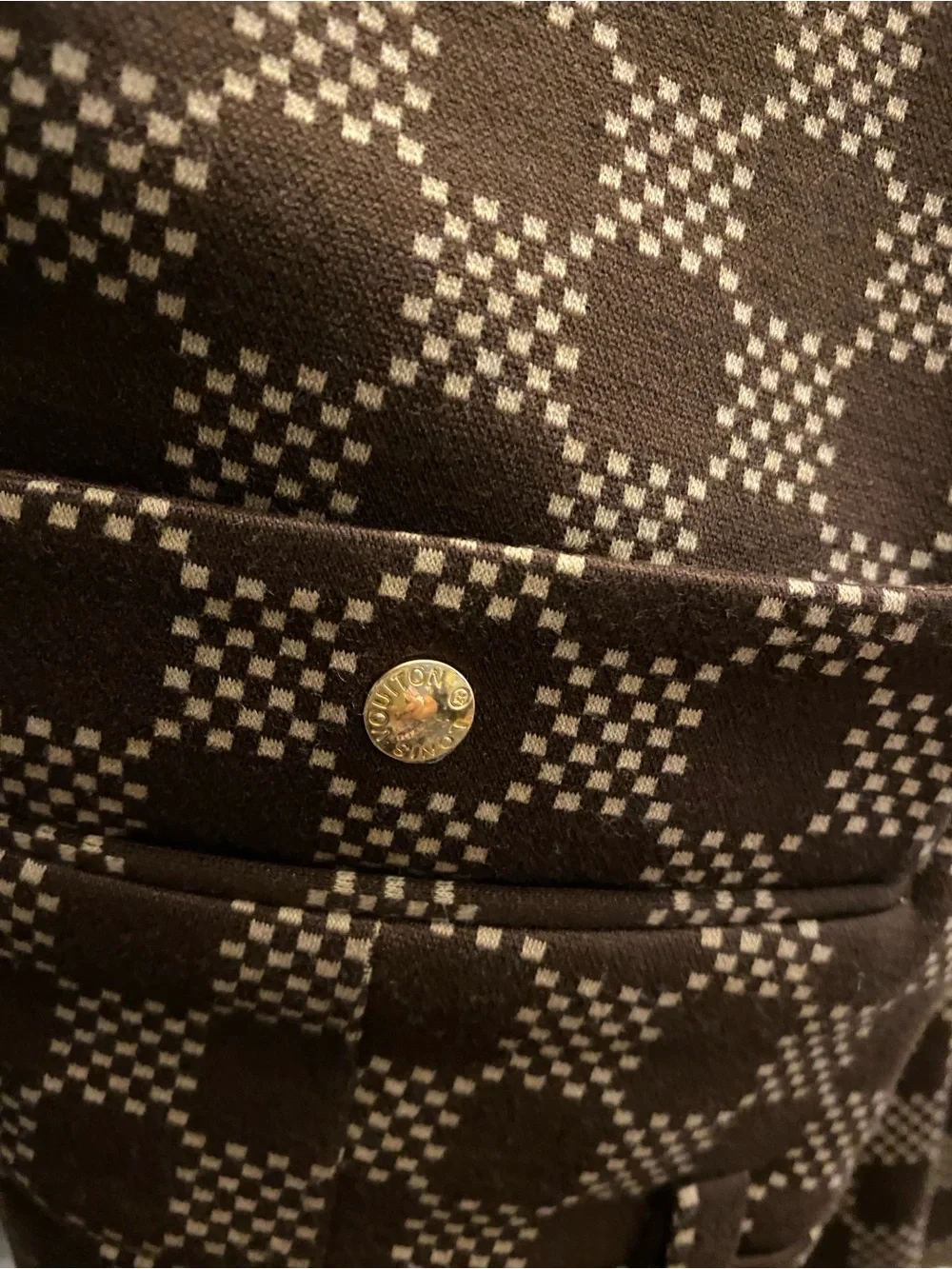 NWOT, Louis Vuitton Woman’s Brown Check Pattern Pants